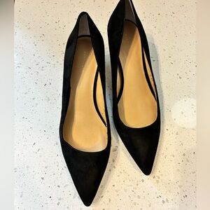 Ann Taylor Black Suede Heels